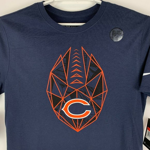 Nike Other - New Nike Dri-Fit Chicago Bears Large T Shirt NFL Football Athletic Cut Blue Tee